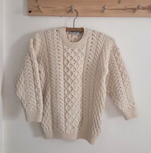 Blarney Woolen Mills Ivory Wool Sweater
